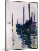 Gondolas in Venice, 1908-Claude Monet-Mounted Giclee Print