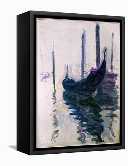 Gondolas in Venice, 1908-Claude Monet-Framed Stretched Canvas