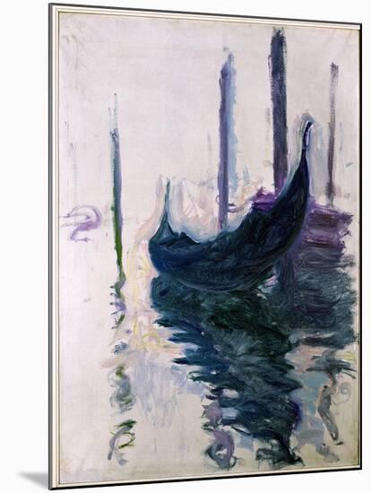 Gondolas in Venice, 1908-Claude Monet-Mounted Giclee Print