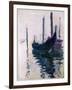 Gondolas in Venice, 1908-Claude Monet-Framed Giclee Print