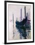 Gondolas in Venice, 1908-Claude Monet-Framed Giclee Print