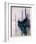 Gondolas in Venice, 1908-Claude Monet-Framed Giclee Print