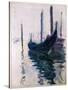 Gondolas in Venice, 1908-Claude Monet-Stretched Canvas