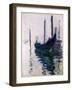 Gondolas in Venice, 1908-Claude Monet-Framed Premium Giclee Print