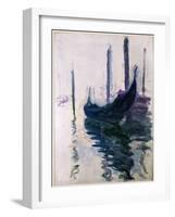 Gondolas in Venice, 1908-Claude Monet-Framed Premium Giclee Print