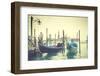 Gondolas in Venice, Italy. Instagram Style Filtred-Zoom-zoom-Framed Photographic Print