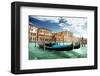 Gondolas In Venice Italy-null-Framed Art Print