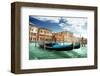 Gondolas In Venice Italy-null-Framed Art Print