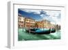 Gondolas In Venice Italy-null-Framed Art Print