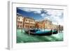 Gondolas In Venice Italy-null-Framed Art Print