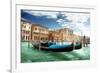 Gondolas In Venice Italy-null-Framed Art Print