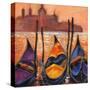 Gondolas In Venice-balaikin2009-Stretched Canvas