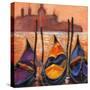 Gondolas In Venice-balaikin2009-Stretched Canvas