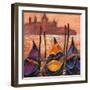 Gondolas In Venice-balaikin2009-Framed Art Print