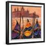 Gondolas In Venice-balaikin2009-Framed Art Print