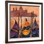 Gondolas In Venice-balaikin2009-Framed Art Print