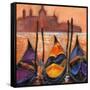 Gondolas In Venice-balaikin2009-Framed Stretched Canvas