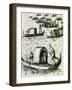 Gondolas in Venice-null-Framed Giclee Print