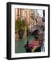 Gondolas Moored along Grand Canal, Venice, Italy-Lisa S^ Engelbrecht-Framed Photographic Print