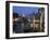 Gondolas Moored on the Grand Canal at Riva Del Vin, with Rialto Bridge Behind, Venice, Veneto-Hazel Stuart-Framed Photographic Print