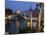 Gondolas Moored on the Grand Canal at Riva Del Vin, with Rialto Bridge Behind, Venice, Veneto-Hazel Stuart-Mounted Photographic Print