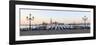 Gondolas Moored on the Lagoon, San Giorgio Maggiore Beyond, Riva Degli Schiavoni-Amanda Hall-Framed Photographic Print