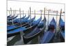 Gondolas Moored on the Lagoon, San Giorgio Maggiore Beyond, Riva Degli Schiavoni-Amanda Hall-Mounted Photographic Print