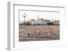 Gondolas Moored on the Lagoon, San Giorgio Maggiore Beyond, Riva Degli Schiavoni-Amanda Hall-Framed Photographic Print