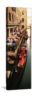 Gondolas Moored Outside of a Cafe, Venice, Italy-null-Stretched Canvas