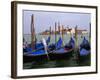 Gondolas near Piazza San Marco, Venice, Italy-Tom Haseltine-Framed Photographic Print