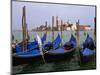 Gondolas near Piazza San Marco, Venice, Italy-Tom Haseltine-Mounted Photographic Print