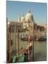 Gondolas near the Grand Canal and the Santa Maria Della Salute, Venice, Italy-Janis Miglavs-Mounted Photographic Print