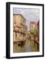 Gondolas on a Venetian Canal 'Rio De San Aportino'-Antonietta Brandeis-Framed Giclee Print