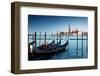 Gondolas on Grand Canal and San Giorgio Maggiore Church in Venice-Iakov Kalinin-Framed Photographic Print