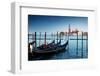 Gondolas on Grand Canal and San Giorgio Maggiore Church in Venice-Iakov Kalinin-Framed Photographic Print