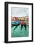 Gondolas on Grand Canal, Venice, Italy-Zoom-zoom-Framed Photographic Print