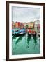 Gondolas on Grand Canal, Venice, Italy-Zoom-zoom-Framed Photographic Print