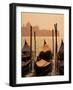 Gondolas on San Marco Canal and Church of San Giorgio Maggiore at Sunset, Venice, Veneto, Italy-Roy Rainford-Framed Photographic Print