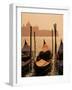 Gondolas on San Marco Canal and Church of San Giorgio Maggiore at Sunset, Venice, Veneto, Italy-Roy Rainford-Framed Photographic Print