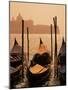 Gondolas on San Marco Canal and Church of San Giorgio Maggiore at Sunset, Venice, Veneto, Italy-Roy Rainford-Mounted Photographic Print