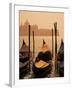 Gondolas on San Marco Canal and Church of San Giorgio Maggiore at Sunset, Venice, Veneto, Italy-Roy Rainford-Framed Photographic Print