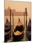 Gondolas on San Marco Canal and Church of San Giorgio Maggiore at Sunset, Venice, Veneto, Italy-Roy Rainford-Mounted Photographic Print