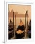 Gondolas on San Marco Canal and Church of San Giorgio Maggiore at Sunset, Venice, Veneto, Italy-Roy Rainford-Framed Photographic Print