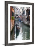 Gondolas on the Canals of Venice, Italy-Terry Eggers-Framed Photographic Print