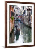 Gondolas on the Canals of Venice, Italy-Terry Eggers-Framed Photographic Print