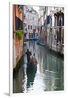 Gondolas on the Canals of Venice, Italy-Terry Eggers-Framed Premium Photographic Print