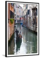 Gondolas on the Canals of Venice, Italy-Terry Eggers-Framed Premium Photographic Print