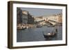 Gondolas on the Grand Canal at the Rialto Bridge, Venice, Unesco World Heritage Site, Veneto, Italy-James Emmerson-Framed Photographic Print