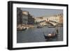 Gondolas on the Grand Canal at the Rialto Bridge, Venice, Unesco World Heritage Site, Veneto, Italy-James Emmerson-Framed Photographic Print