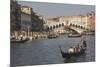Gondolas on the Grand Canal at the Rialto Bridge, Venice, Unesco World Heritage Site, Veneto, Italy-James Emmerson-Mounted Photographic Print